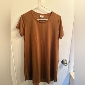 Cotton On Casual Brown Tee Shirt Dress